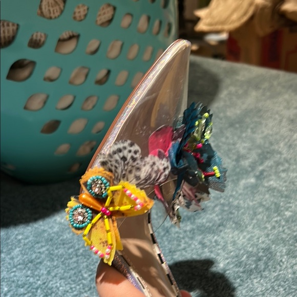 Betsey Johnson Women's Multicolor Butterfly Heels - Picture 4 of 9